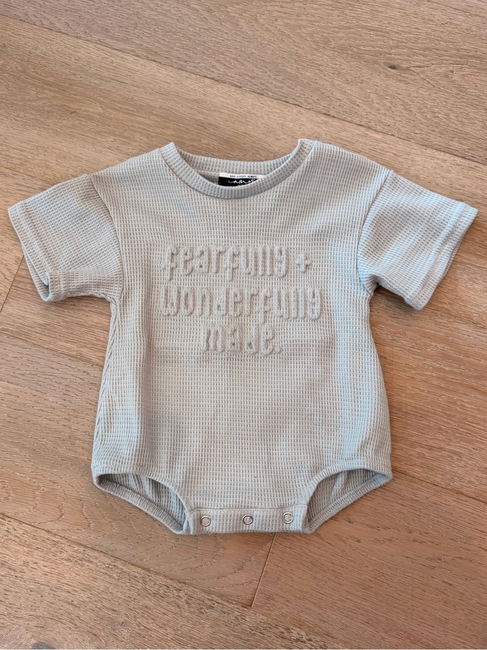 New Amor Clothing Co Waffle Knit Baby Jumpsuit